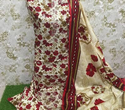 Fabric Danak Front full Embroidery Shirt slevees embroidery Back side