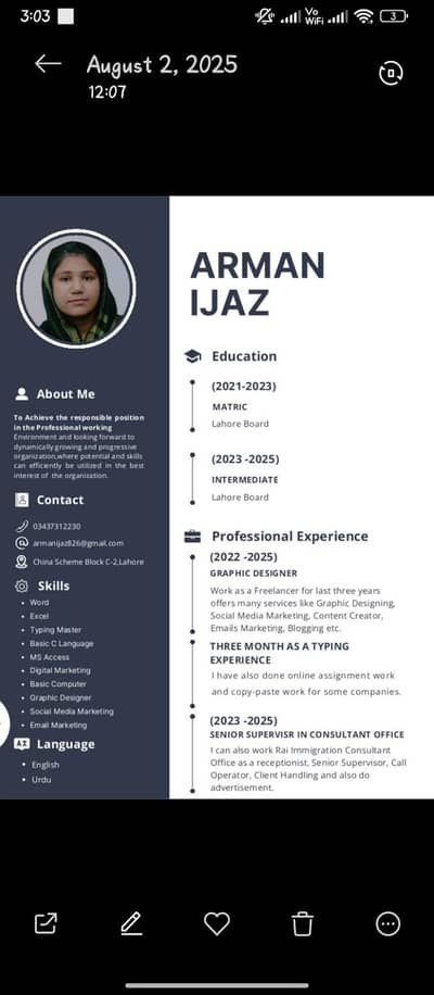 I want to get the job am also a graphic designer