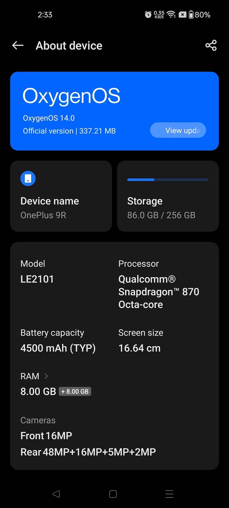 ONEPLUS 9R 5