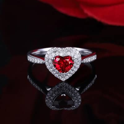 Heart Style Ring For Girls