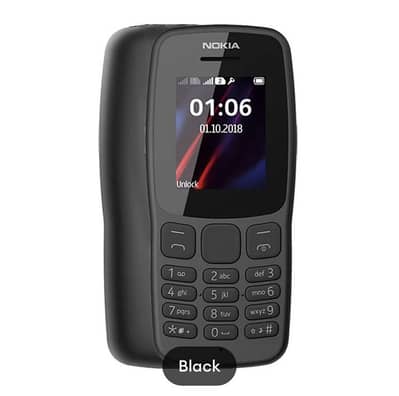 Nokia 106 PTA approved life time warranty box pack made by vetinam.