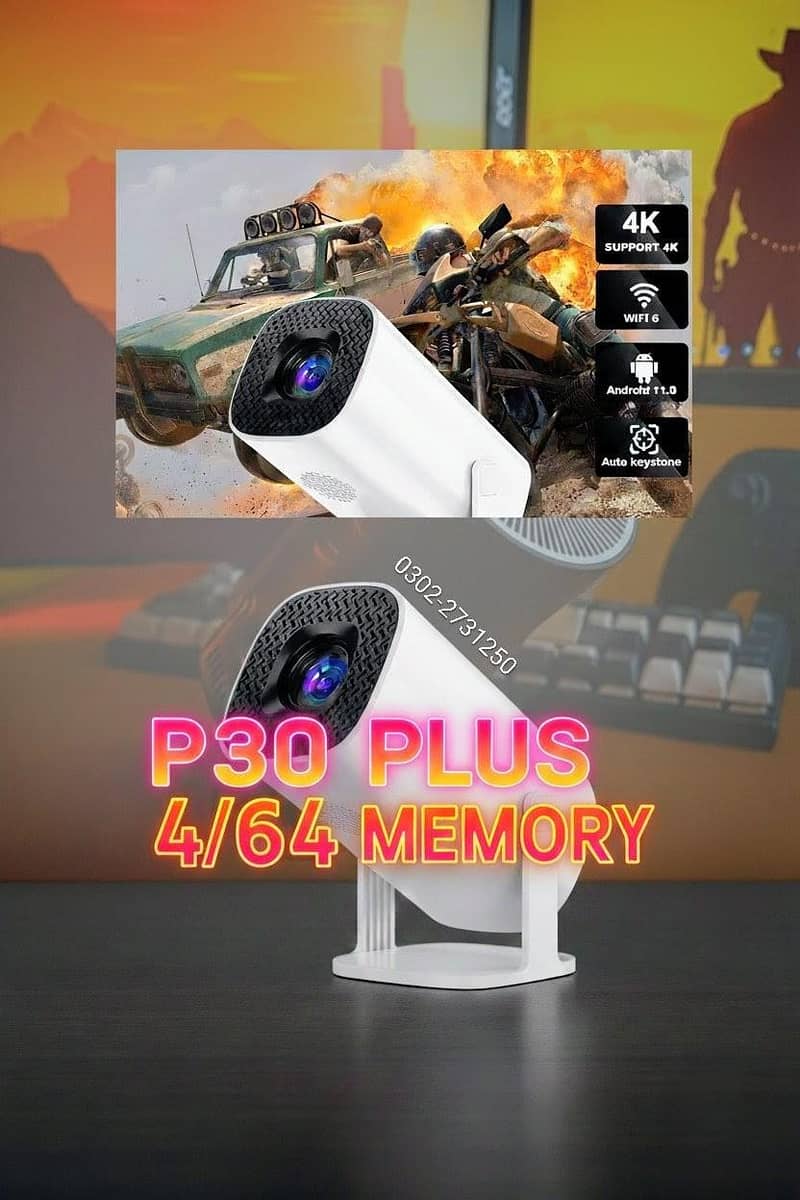 p30 plus Android/Smart projector 4/64 Memory Android 14.0 0