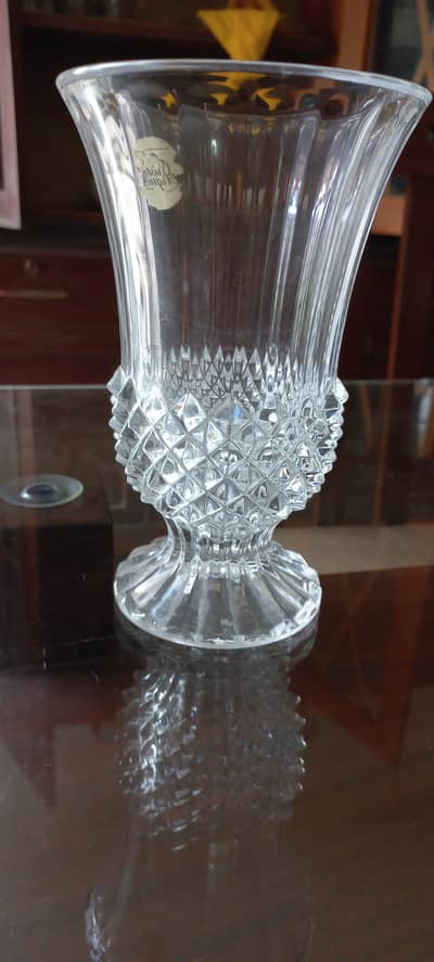 Imported Crystal  Vase  showpiece