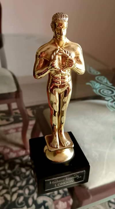 Decorative Golden Trophy or reward Statue