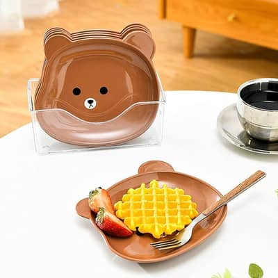 ABS plastic plates, 8 pcs set