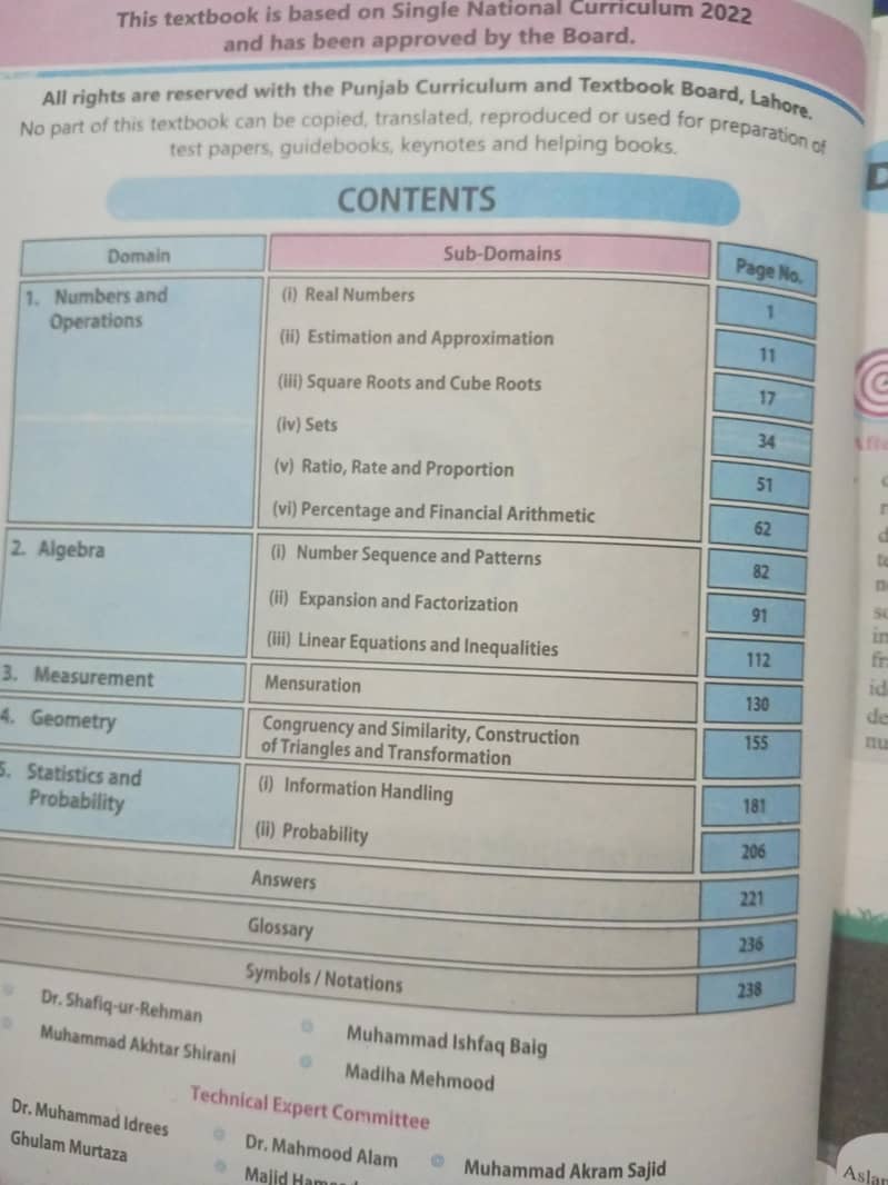 Maths book 1