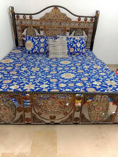 iron Bed 6x6 Size Without mattress 03132872180