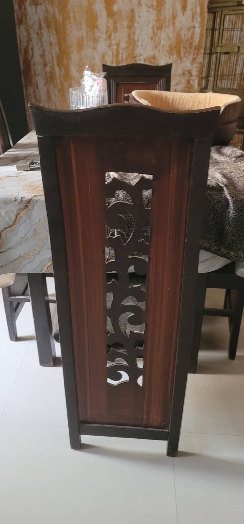 Solid wood dining table with 4 chairs 1