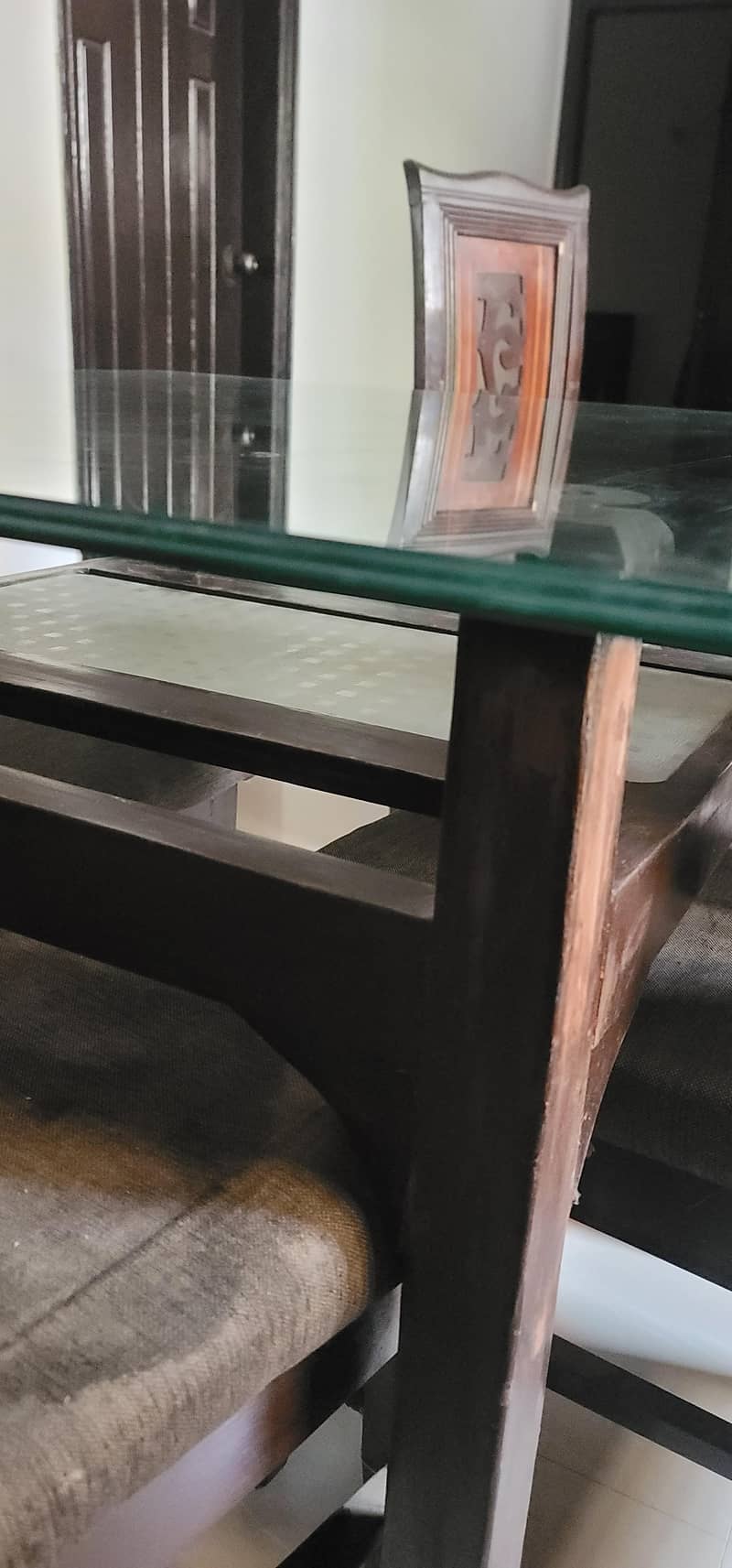 Solid wood dining table with 4 chairs 3