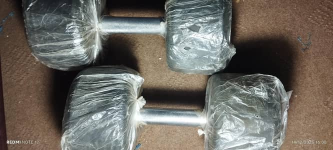 pair of 8kg dumbbells