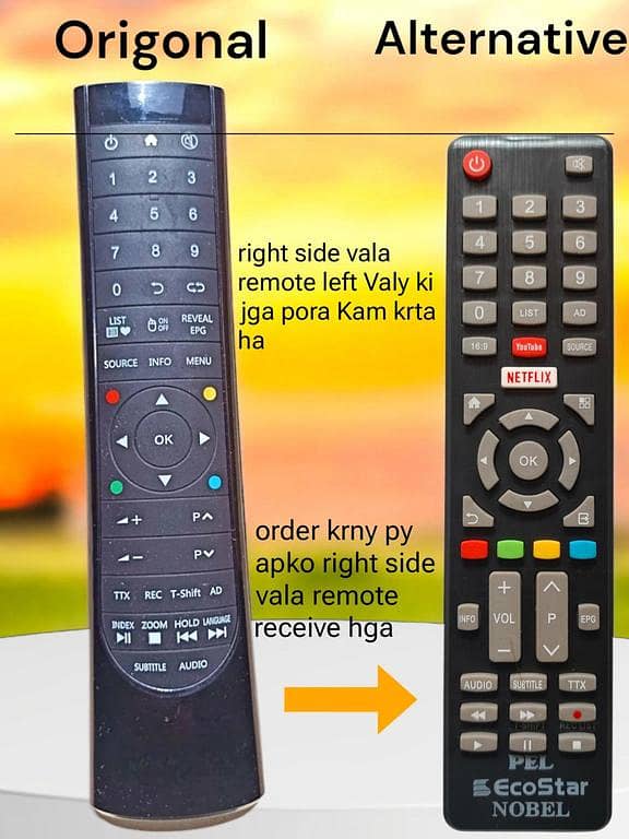 Pel LCD Remote Control