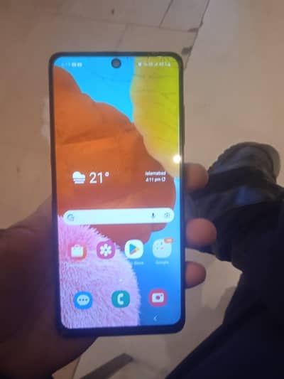 Samsung a51best mobile screen tota ha baki full OK hA 6 128gb