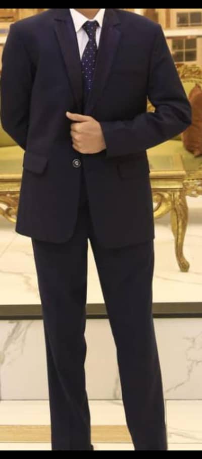 three piece suit ( navy  blue )