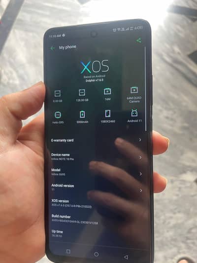 Infinix note 10 pro 8/128GB with box charger