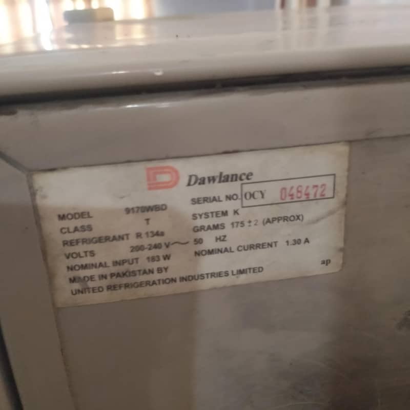 Dawlance medium size fridge 5