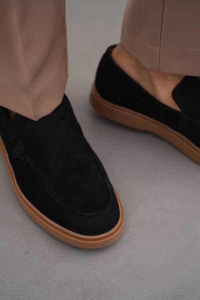 NUBUCK LEATHER LOAFERS