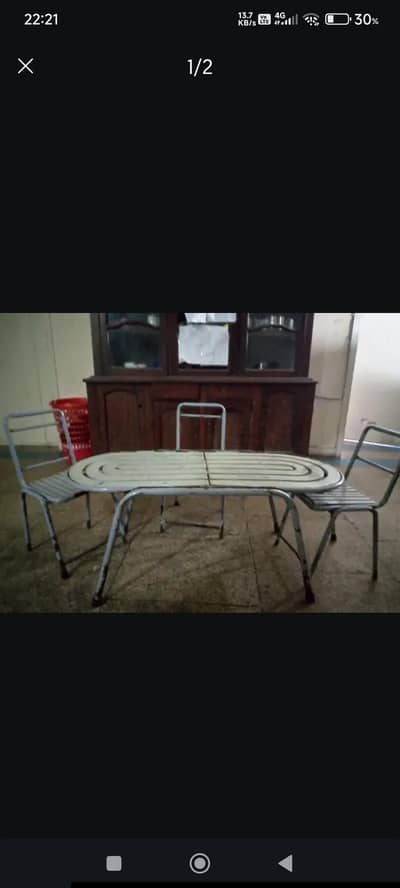 very hard with four chairs and use for kids and elders also can sit