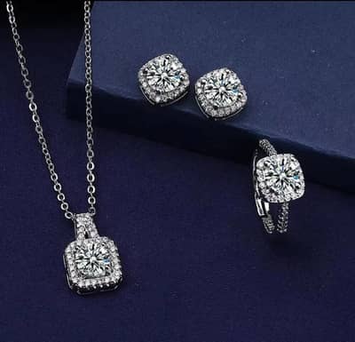 Necklace, Ring & Earrings Set For Girls