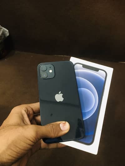 I phone 12 jv 10by9 64gb 86helth non active with box All ok watrepak