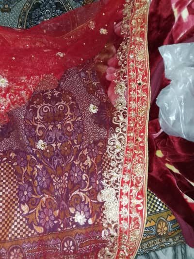 Bridal lehanga with jewellry