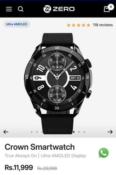 Zero Crown smartwatch brand new