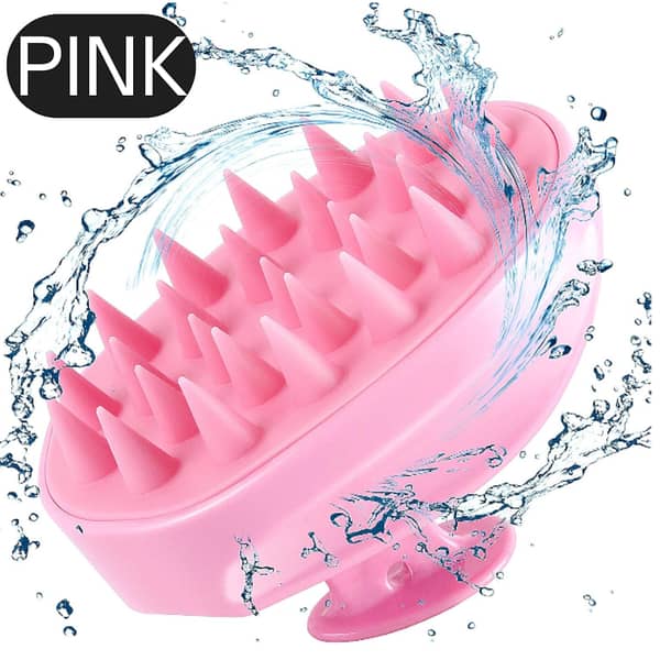 Sosoon Silicone Hair Scalp Massager Brush for All Hair Types - Straight, Curly, Wet, Dry, Suitable for Men, Women, and Children