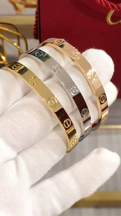 Stainless steel trending Bangle Bracelet with Diamond Accent