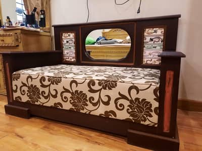 two seater chinioti wooden sofa.