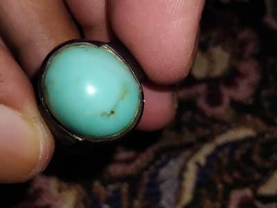 Feroza in Silver ring