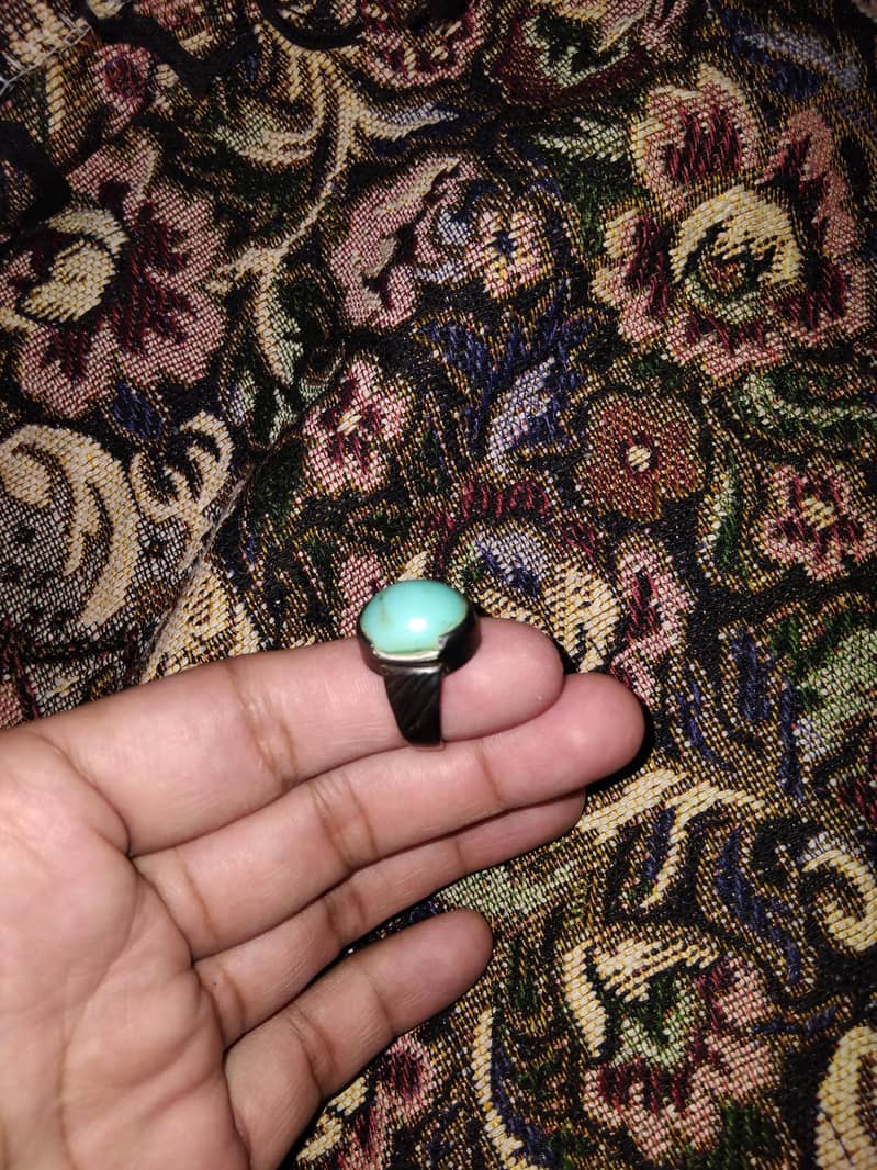 Feroza in Silver ring 5