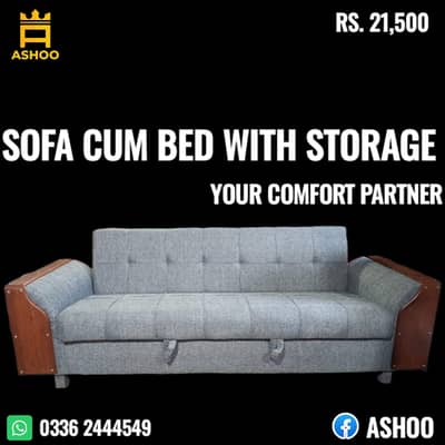 Sofa Cumbed-Single & Double-Stylish Sofa cumbed -Sofa bed with Storage