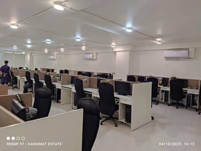 FURNISHED OFFICE IS AVAILABLE ON THE IN THE 24/7 COMMERCIAL BUILDING AT SHAHRE E