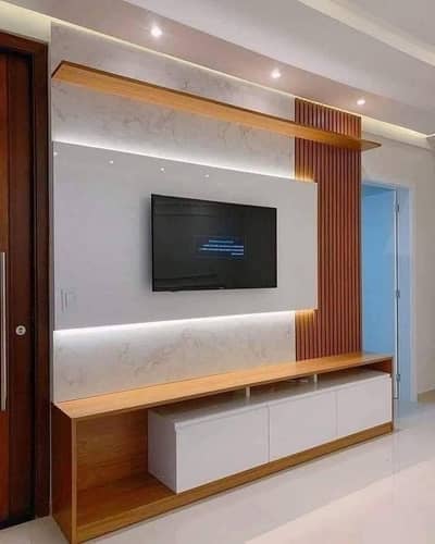 Media wall Panel Wallpaper sheet vinyl & wood flooring ceiling Wpc