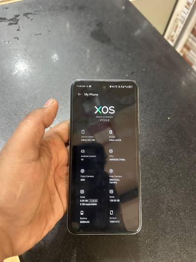 hot 40i 8+8gb ram 128gb memory  complete box no open not repair