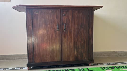 Iron table pure wood