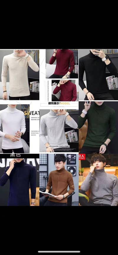 High neck sweatshirt