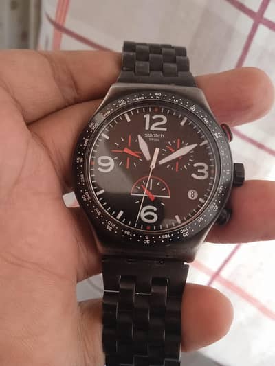 Swatch Irony Chrono 2016 - YVB403 - Black Is Back - Leggermente