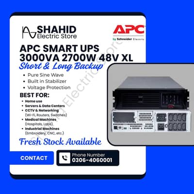 APC Smart UPS 3KVA 2700W 48V XL