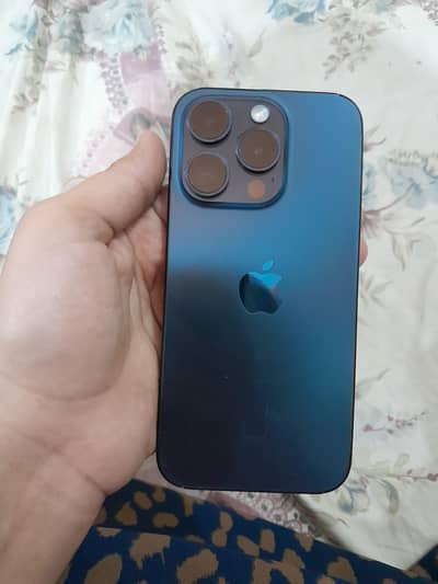 iPhone 15 Pro NON PTA Jv Blue titanium