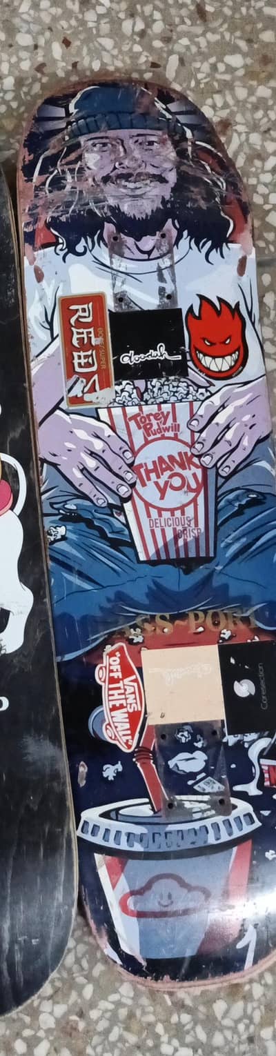 2 Professional skateboards used