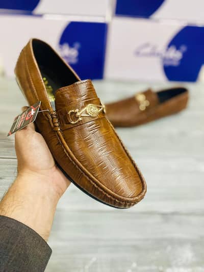 Men's Formal Brown Rexine Loafers 1-pics For Classy Oceans