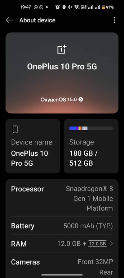 One Plus 10 Pro 5G Panda White edition (12/512)
