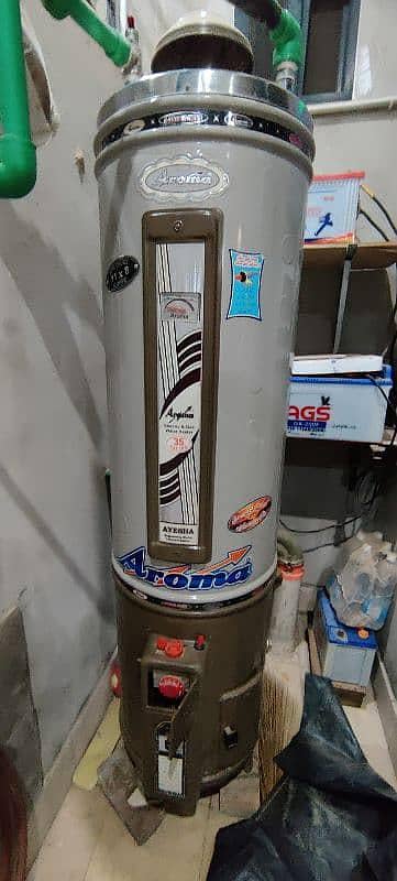 Dual gas and electric water geyser