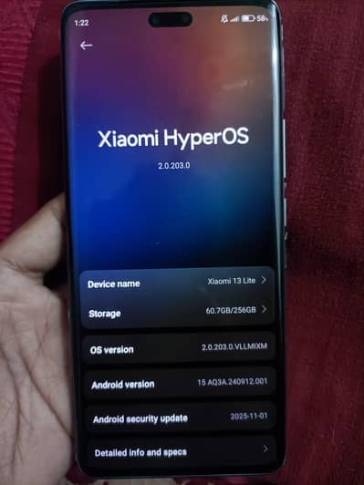 Xiaomi 13 lite 5g no open no