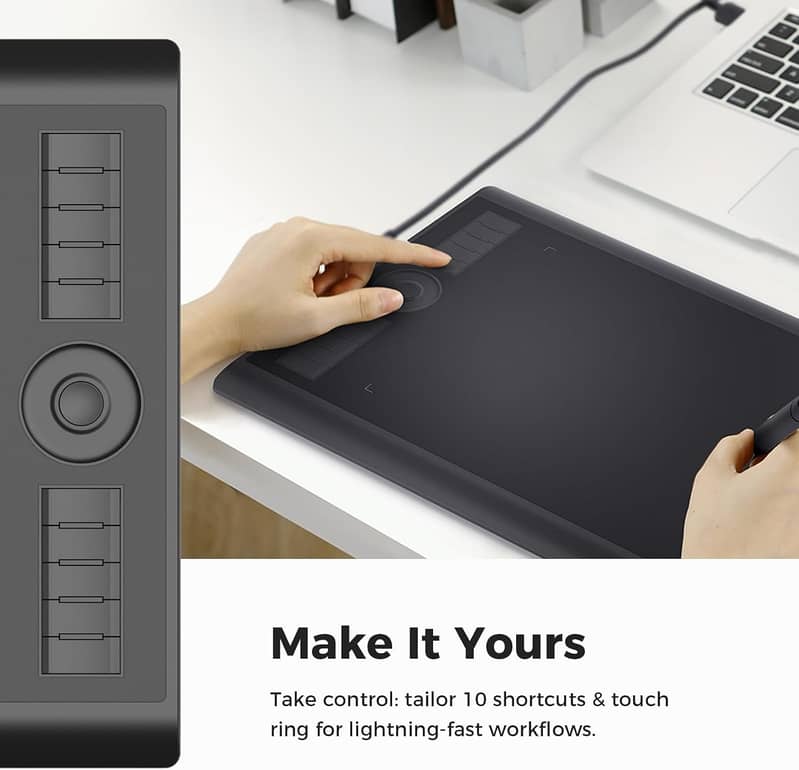GAOMON M10K 2018 Pen Tablet Battery-free Pen - Computer & Laptop ...