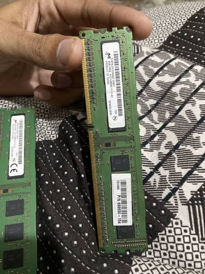 Two modules 4gb Ram each ddr3