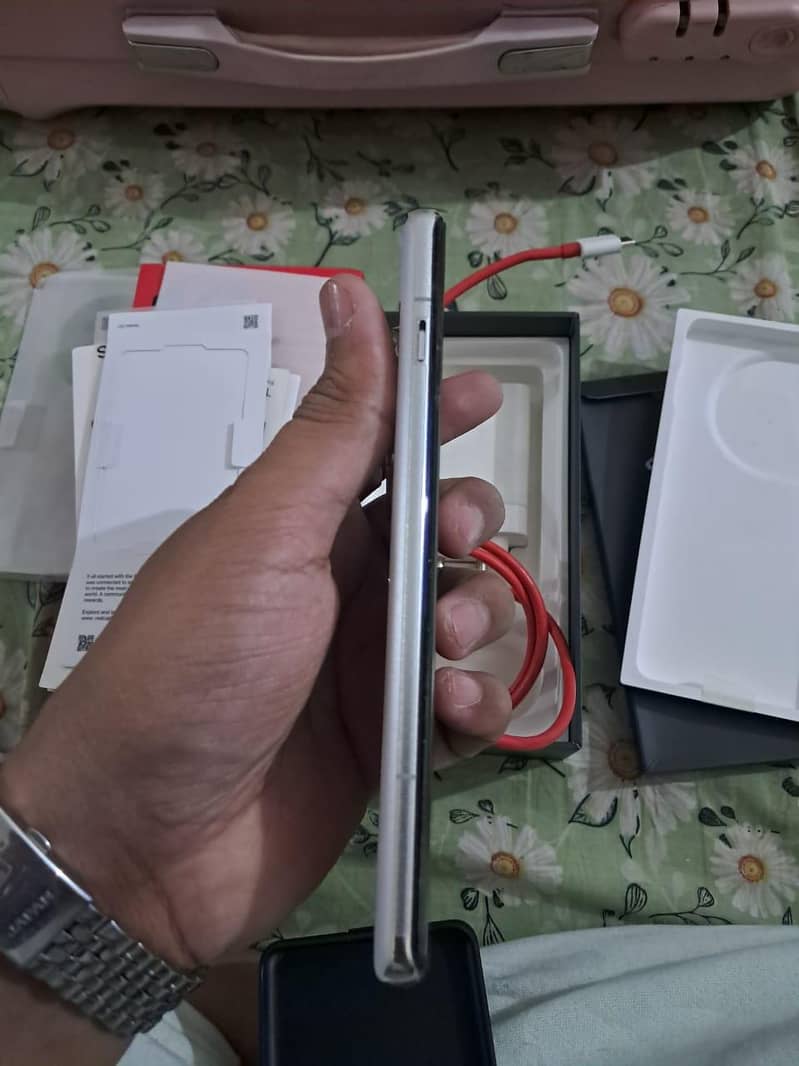 white OnePlus 12 3