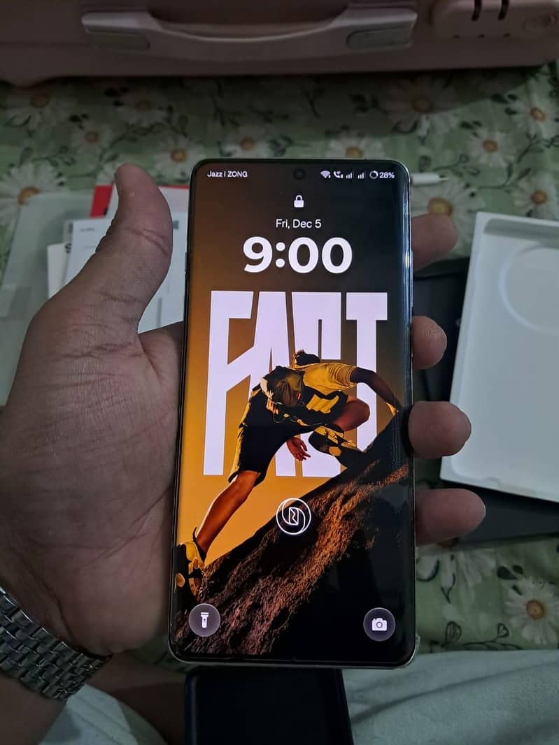 white OnePlus 12 7