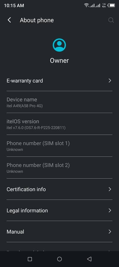 itel A49 A58 pro 2 GB 32 GB normal use Best battery backup