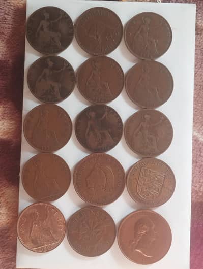 OLD penny copper and bronze